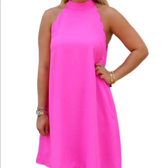 Love Riche Dresses & Skirts - Scallop Halter Dress sz S